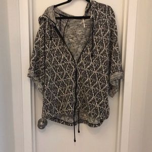 ❄️ 4/30 Free People Zip-Up Hooded Poncho